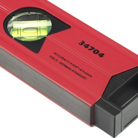 Уровень строительный MATRIX 400 мм алюминиевый магнитный, фрезерованный, 3 гл [34704]