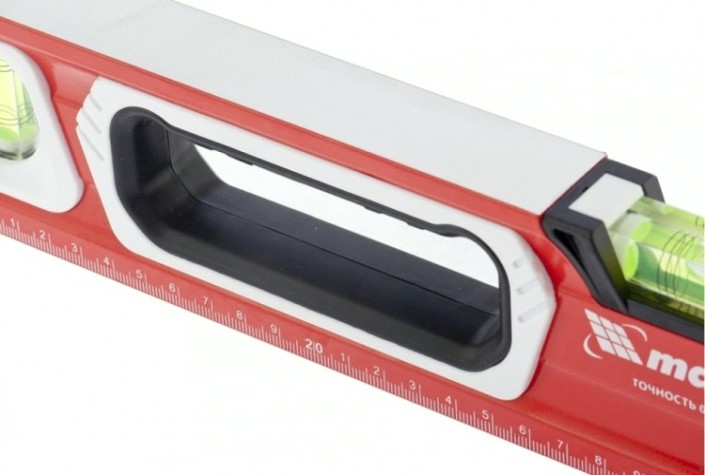 Уровень строительный MATRIX 600 мм алюминиевый, магнит., фрезерованный, 3 глазка [34731]