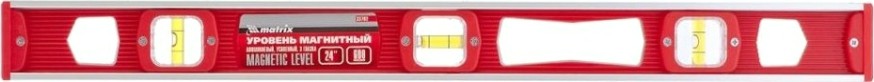 Уровень строительный MATRIX "Рельс" магнитный 600 мм 33702 [33702]