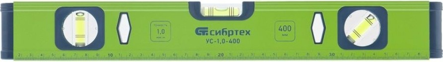 Уровень строительный СИБРТЕХ УС-1 400 мм 34100 [34100]