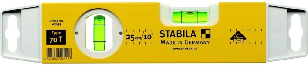 Уровень строительный STABILA тип 70T 25 см 02199 [02199]