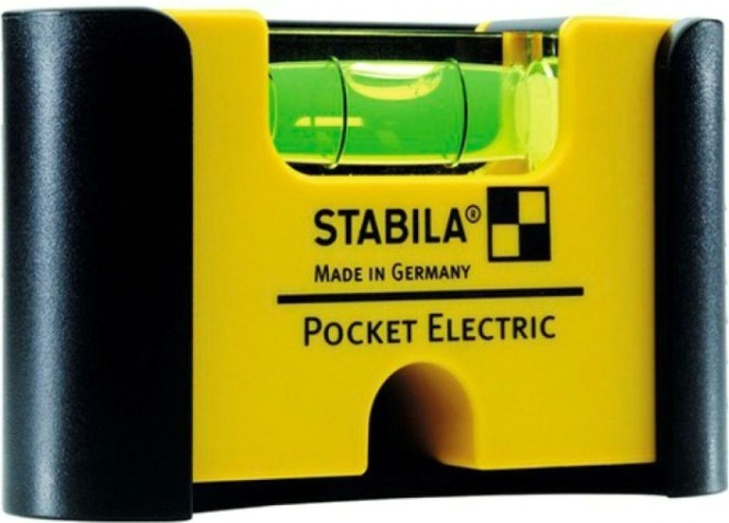 Уровень строительный STABILA тип Pocket Electric с чехлом на пояс в блистере 18115 [18115]