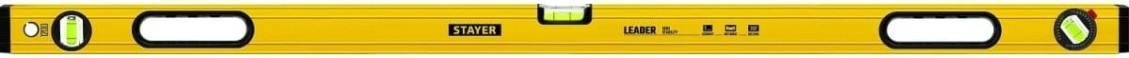 Уровень строительный STAYER LEADER 1200 мм фрезерованный [3466-120_z01]