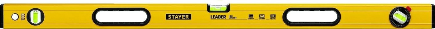 Уровень строительный STAYER LEADER фрезерованный 1000 мм [3466-100_z01]