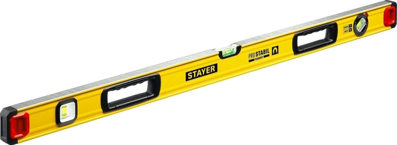 Уровень строительный STAYER ProStabil Magnet 2000 мм магнитный, фрезерованный [3480-200]