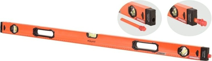 Уровень строительный Sturm 2015-09-1000 магнитный, с карандашом