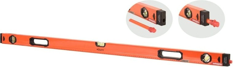 Уровень строительный Sturm 2015-09-1200 магнитный, с карандашом