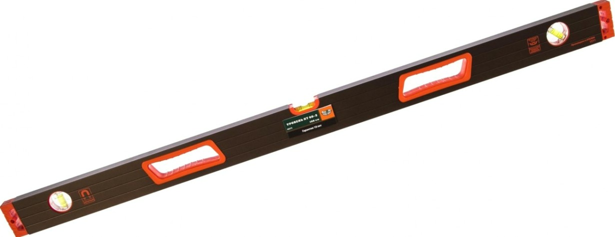 Уровень строительный ВАРЯГ 40373 КТ 60-2 1000мм магнитный, усиленный [тов-165913]