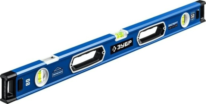 Уровень строительный ЗУБР Эксперт магнитный 800 мм с зеркальным глазком [34572-080]