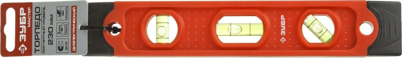 Уровень строительный ЗУБР Компакт магнитный 23 см [3459]