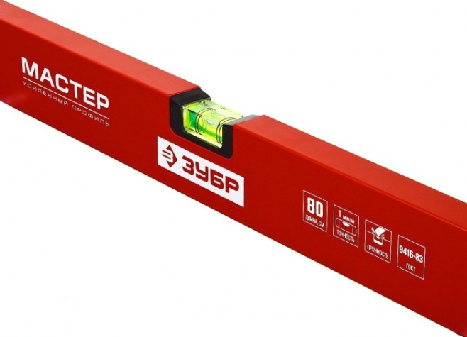 Уровень строительный ЗУБР коробчатый 80 см [34584-080]