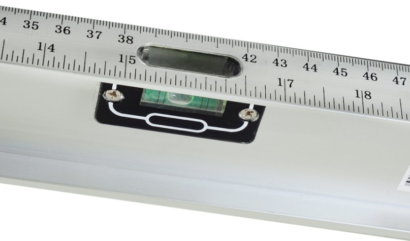 Уровень ВИХРЬ 1000 мм алюминиевый "рельс", 3 глазка (1 поворотный) [73/11/4/16]