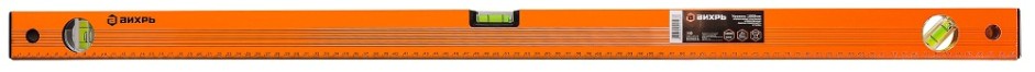 Уровень ВИХРЬ 1000мм алюминиевый фрезерованный 3 глазка [73/11/4/4]