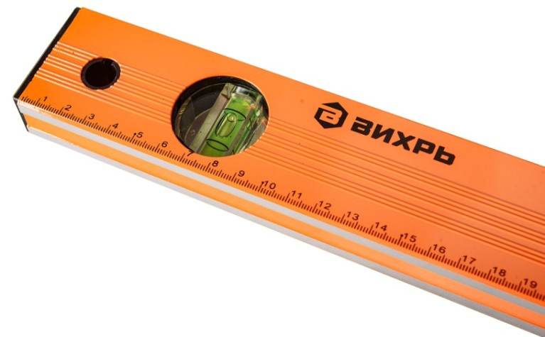 Уровень ВИХРЬ 1000мм алюминиевый фрезерованный 3 глазка [73/11/4/4]