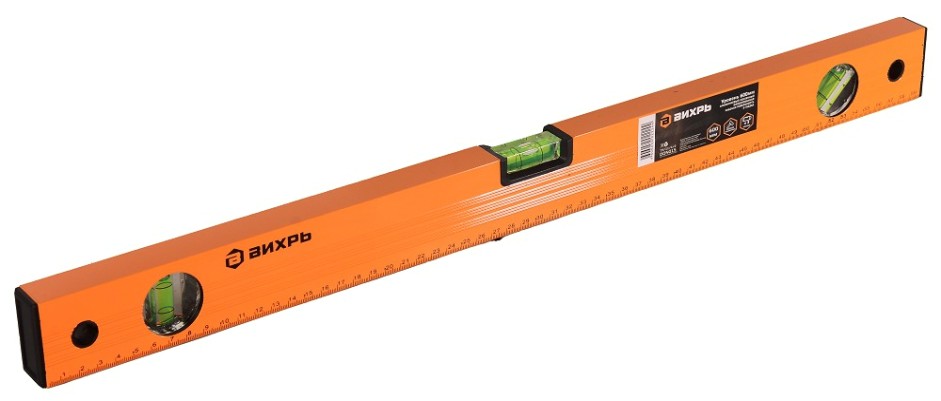 Уровень ВИХРЬ 600мм алюминиевый фрезерованный 3 глазка [73/11/4/2]