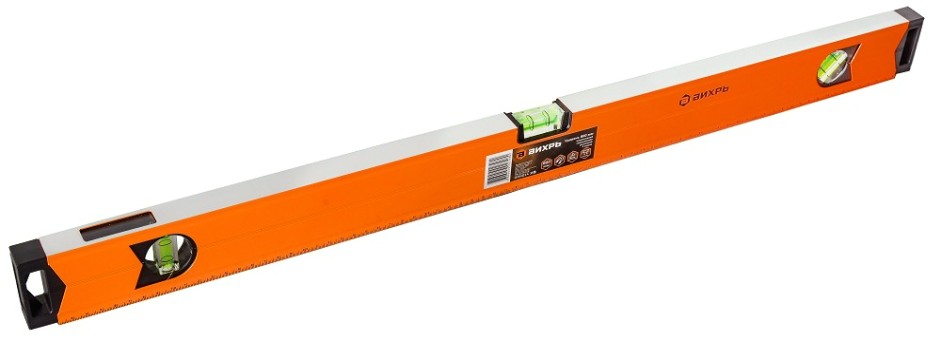 Уровень ВИХРЬ 800 мм алюминиевый "магнитный" фрезерованный, 3 глазка (1 [73/11/4/19]