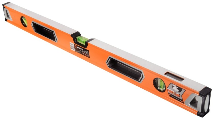 Уровень ВИХРЬ 800 мм алюминиевый "усиленный" 3 глазка (1 зеркальный), 2 [73/11/4/11]