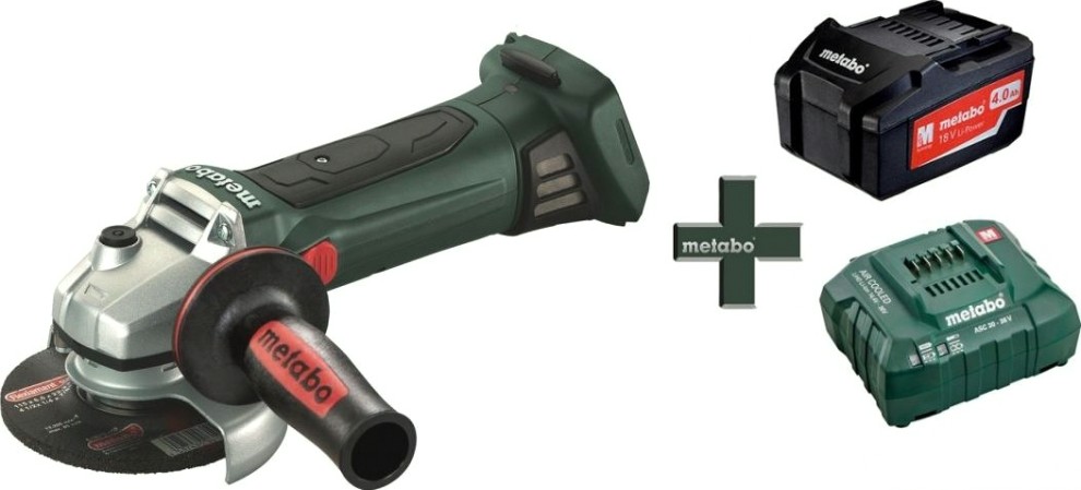 УШМ аккумуляторная METABO W 18 LTX 125 Quick 1х4.0Ач [T03330]