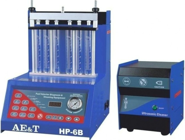 Установка AE&T HP-6В для проверки и очистки с УЗВ очисткой форсунок