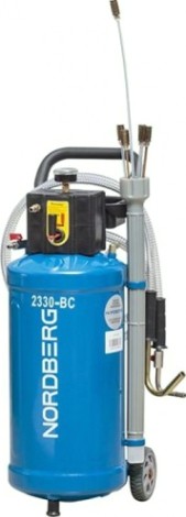 Установка для сбора масла NORDBERG 2330В пневматическая 30 л. (синяя)