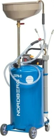 Установка для сбора масла NORDBERG 2379-CB пневматическая 65 л (синяя) [8895]