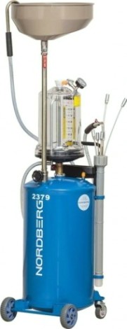 Установка для слива масла NORDBERG 2379В пневмо 65 л (синяя) [8525]