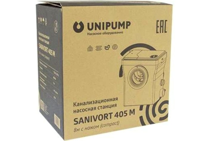 Установка канализационная UNIPUMP SANIVORT 405 M 8м с ножом (compact) [89569]