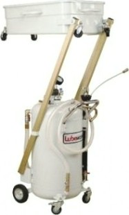 Установка откачки масла LUBEWORKS 16209005 пневмо, объем 90л, ванна 65л, 8 щупов