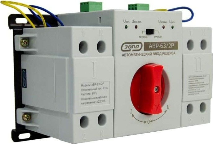 Устройства автоматического ввода резерва ЭНЕРГИЯ АВР-63 [Е0706-0001]