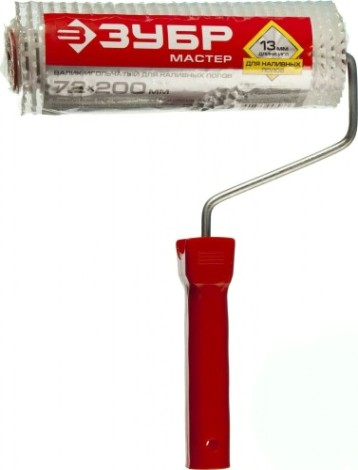 Валик для наливных полов ЗУБР МАСТЕР игольчатый в сборе, пластмассовые иглы 13мм, 72х20 [03952-20]