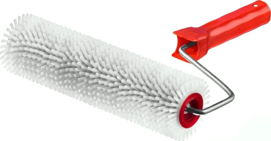 Валик для наливных полов ЗУБР МАСТЕР игольчатый в сборе, пластмассовые иглы 13мм, 72х24 [03952-24]