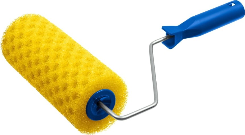 Валик малярный с ручкой ЗУБР ГОРОШЕК 80/180 мм [0369-18_z01]