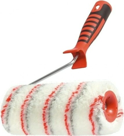 Валик малярный стержневой MATRIX "нейлон люкс" с двухкомп-ой ручкой,250 мм,ворс 18 "нейлон люкс" с двухкомп-ой ручкой,250 мм,ворс 18 [80653]