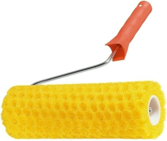 Валик малярный стержневой MATRIX СТРУКТУРНЫЙ "горошек", 230 мм поролоновый с ручкой, d-80 мм, d ручки-6 мм// [80222]