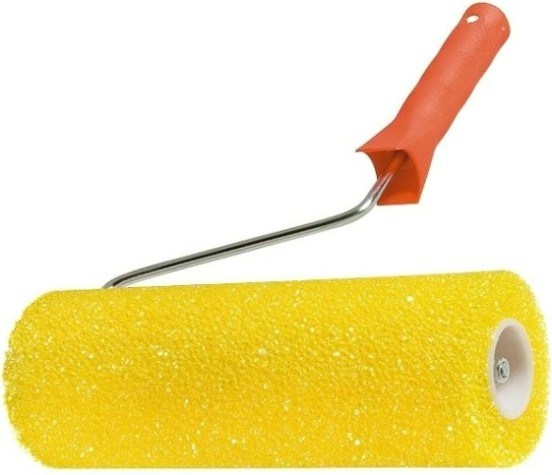 Валик малярный стержневой MATRIX СТРУКТУРНЫЙ "шероховатый", 230 мм поролоновый с ручкой, d-80 мм, d ручки-6 мм// [80221]