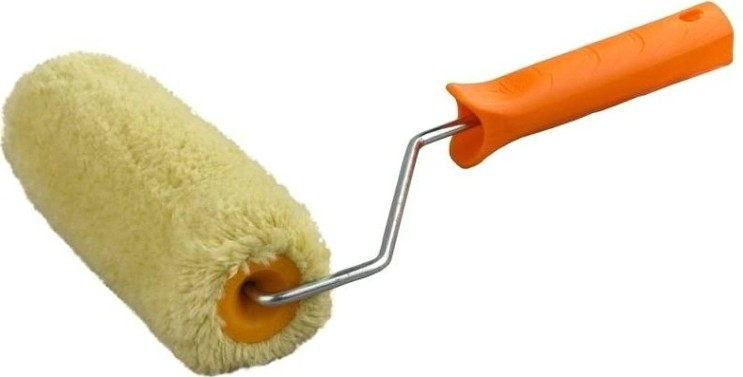 Валик малярный стержневой STAYER SYNTEX ПОЛИАКРИЛ фасадный в сборе, ворс 18мм, бюгель 6мм, 50х180мм, [0320-18]