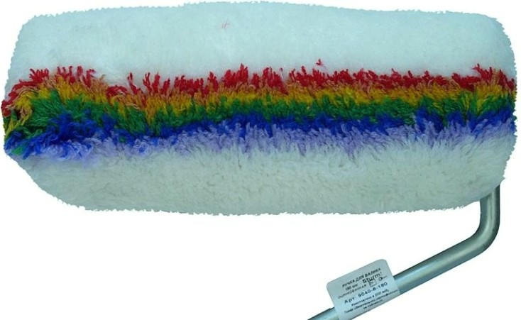 Валик малярный стержневой Sturm 9040-22-175S с ручкой 175 мм, ворс 18 мм, d=47мм, ручка d=8мм,
