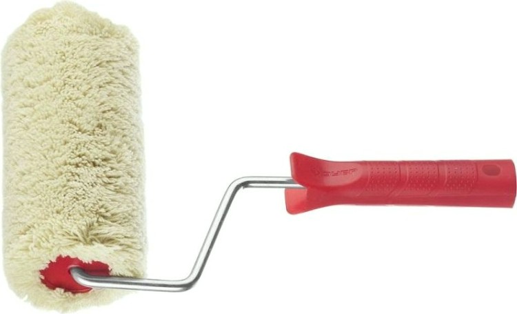 Валик малярный стержневой ЗУБР ФАСАДНЫЙ "СИНТЕКС" ворс18 мм, ручка 8 мм, d=58/250 мм [03506-25]