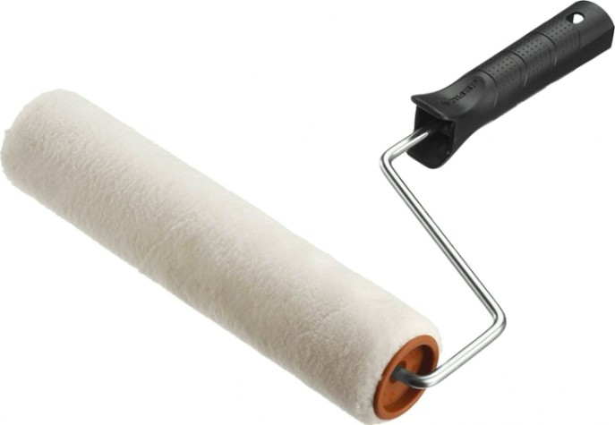 Валик малярный стержневой ЗУБР МАСТЕР велюр 40, 240 мм, d=40 мм, ворс 4 мм, ручка d=6 мм [03547-24_z01]