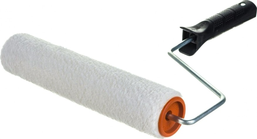 Валик малярный стержневой ЗУБР МАСТЕР велюр 40, 240 мм, d=40 мм, ворс 4 мм, ручка d=6 мм [03547-24_z01]