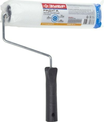 Валик малярный стержневой ЗУБР ПОРОЛОН 240 мм, d=62 мм, ручка d=6 мм, стандарт [03605-25_z01]