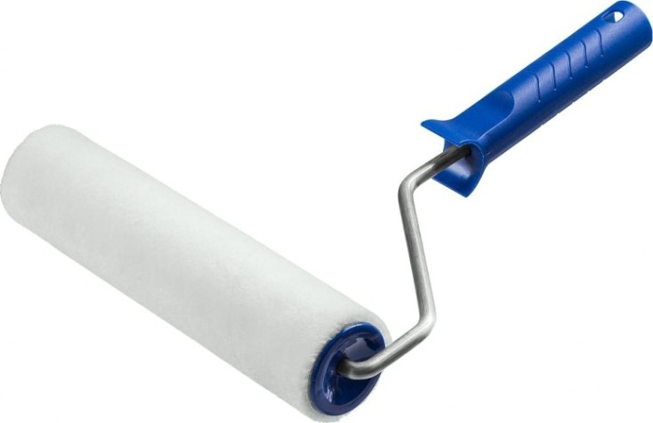 Валик малярный стержневой ЗУБР ВЕЛЮР 48 240 мм, d=48 мм, ворс 4 мм, ручка d=8 мм, [03514-24]