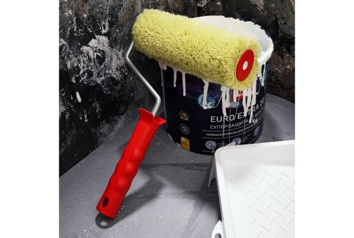 Валик REXANT 89-0001 полиакрил зеленый, ворс 18 мм, 180 мм, ø 42 мм Валик REXANT 89-0001 полиакрил зеленый, ворс 18 мм, 180 мм, ø 42 мм