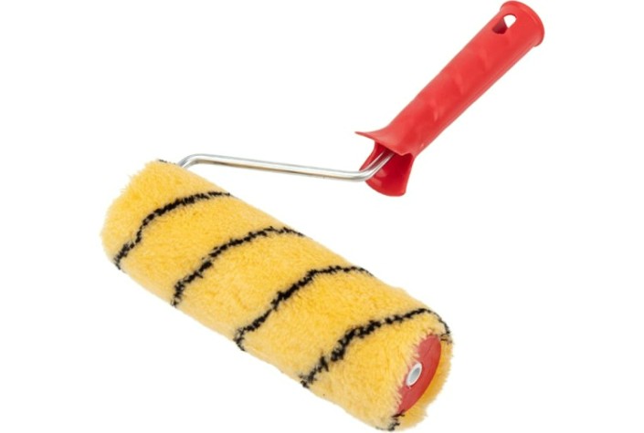 Валик REXANT 89-0021 полиакрил черной полосой, ворс 11 мм, 180 мм, ø 42