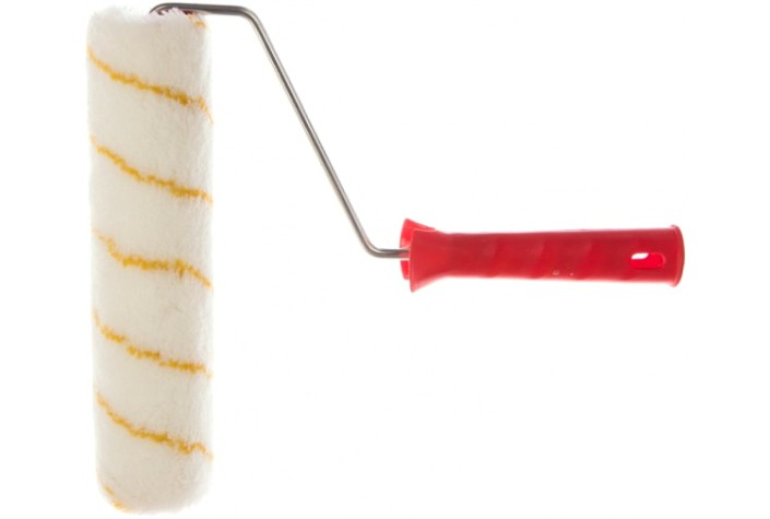 Валик REXANT 89-0026 полиамид желтой полосой, ворс 11 мм, 240 мм, ø 42