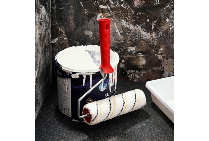 Валик REXANT 89-0027 микрофибра, ворс 9 мм, 180 мм, бюгель 6 мм, ø 42