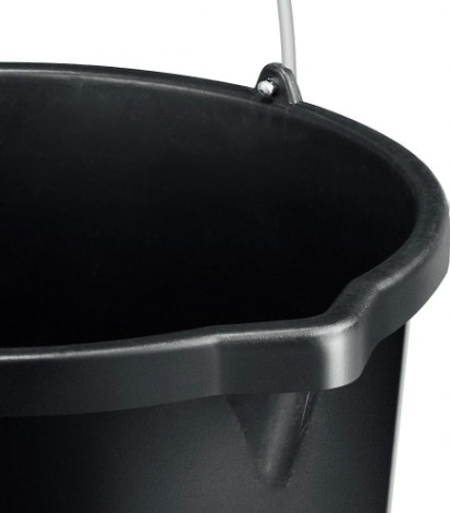 Ведро строительное ЗУБР 16 л, ударопрочный пластик, с носиком [06093-16]