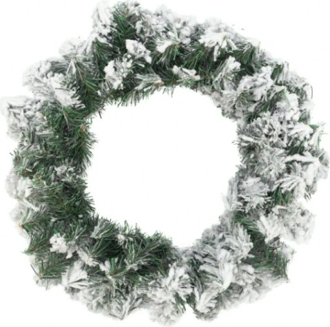Венок еловый Neon-Night заснеженный d45 см, ПВХ [307-147]