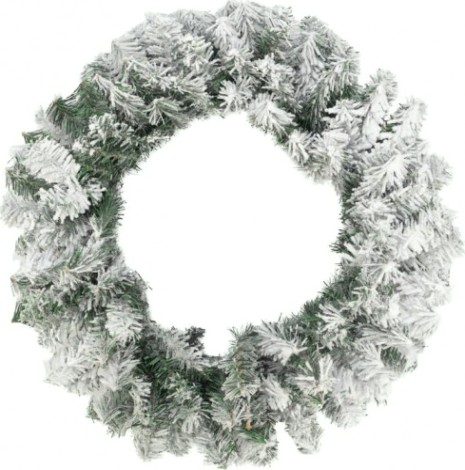 Венок еловый Neon-Night заснеженный d60 см, ПВХ [307-148]