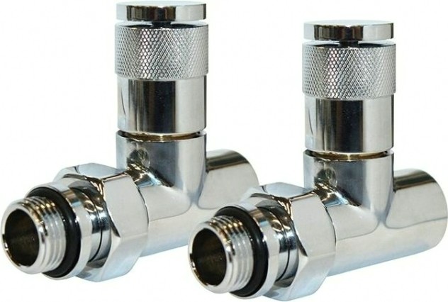 Вентиль ручной регулировки прямой (набор 2 шт.) ROYAL THERMO PIANO (хром), 1/2" RTE 50.024 [НС-1161360]